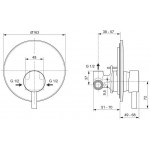 Смеситель для душа скрытого монтажа Ideal Standard Cerafine Black Смеситель для душа скрытого монтажа Ideal Standard Cerafine Black